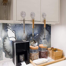 Quntis 4 Pezzi Ventose con Gancio per Casa Bagno Doccia Cucina Casa Vetro Ganci per Tende per Piastrelle Porta bagnoschiuma per Doccia da Appendere 5 kg Trasparente