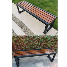 GaoF Panchine da Giardino in Metallo, panchine da Esterno in Legno massello anticorrosivo, panchine da terrazza antiruggine con Struttura in ghisa, per Strade da Giardino Interne ed Esterne