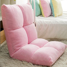 Divano Pigro Divano Pigro in Cotone Carino Poltrona/Schienale Divano Singolo Elegante Divano Tatami Sedia Pieghevole Tappeto Balcone Camera da Letto Morbido e Confortevole (Color : Pink)