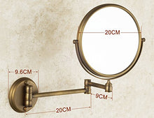 Zhna 3X / 1x Specchi ingrandibili ingrandibili, Specchio da Bagno a Parete da 20 Pollici con Girevole a 360 Gradi e Fori forati Specchio da Trucco per Trucco