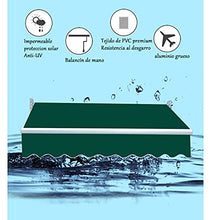 N \ A Tenda da Sole Retrattile per Veranda, Tenda da Esterno per Finestra Completamente assemblata, Tenda da Balcone sul Ponte Anti-UV Antipioggia Antivento, con manovella Manuale