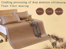 ZHSGV Stupini Pieghevoli squisiti, Adatti per tappetini Estivi, tappetini in Rattan Spessi, stuoie d'Aria condizionata, Tutte Le Taglie Sono libere di Scegliere (Taglia : 135 * 198cm(53 * 77inch))
