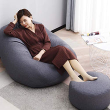HYYQG Sacchetto di Fagioli Pigro Divano - Sedia da Pavimento Regolabile,Soggiorno Lazy Couch High Back Lounge Chair Outdoor Garden Cushion Portable Stadium Seat, Gray
