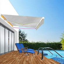 WBTY - Tenda da sole rettangolare per esterni, cortile e cortile, in tessuto resistente agli UV, per giardino, pieghevole, resistente all'usura e alla pioggia