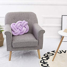 KAIKUN Cuscino a Nodo Cuscino Knot Cuscino Confortevole Cuscino del Sedile Cuscino Verde Annodato Cuscino Decorativo per Camera da Letto Cuscino a Nodo Purple