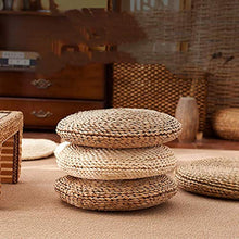 AYCYNI Cuscino da Pavimento Tatami, Stile Giapponese Traspirante Traspirante Traspirante Rotondo futon futon futon futon Vela Navigazione dial 23.62 Pollici, Tazza di Mais,Cattail of Straw.