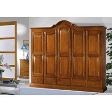 Estea Mobili - ARMADIO 5 ANTE LEGNO MASSELLO - L 294 P 60 H 240 country provenzale - 473A - Come foto