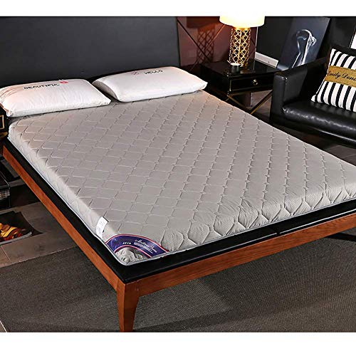 ZHAS Tappetino Impermeabile Tatami per Dormire Spesso, Imbottito Trapuntato Trapuntato in Cotone Lavato, Cuscino Traspirante Pieghevole in futon Giapponese Antiscivolo coprimaterasso Reversibile