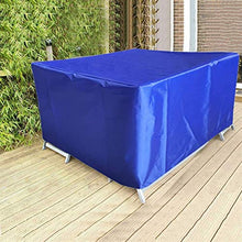 STZYY Fodere per mobili da Giardino Impermeabili 420D Anti-UV a Prova di umidità per Esterni per Tavolo da Pranzo in terrazza, Divano, Set di Combinazioni di sedie, rettangolo, Blu, 380x280x100cm