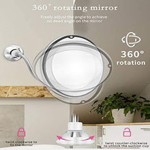 Specchio Specchi per Il Trucco Luci vanità, LED ingrandimento 10x 360 Gradi Girevole con Una Forte aspirazione