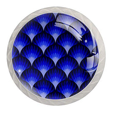 Maniglie per cassetti Manopole per cassetti Manopole rotonde Confezione da 4 per armadietto, cassetti, cassettiere, cassettiere ecc. Gradient ColFlower Pesce