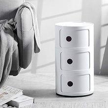Diaod Nordic Semplice ABS Bedside Governo di immagazzinaggio Moderna Divano Camera Comodini 3 Livello Rotonda Bagagli Finitura Armadi