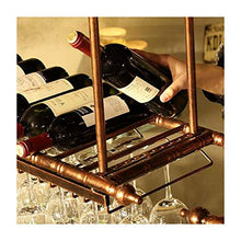 MFLASMF Shelf Wine Glass Holder, Wine Glass Holder, Champagne Glass Holder, Glassware Holder, Rack,Upside Down Wine Glass Holder (Color : Brown, Size : 60cm*30)