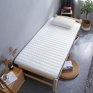 Giapponese Quilting Futon Materasso Pad Morbido Spesso Tradizionale Tatami Materassi Pieghevole Materasso Da Terra Uso Di Quattro Stagioni Per Soggiorno Camera Dormitorio Bianca 120x200cm(47x79inch)