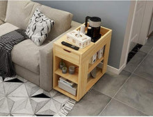WALNUTA Tavolino tè con Side Angolo di 60 cm di Lunghezza, 30 cm di Larghezza Semplice Piccola Domestica Comodino, Mobile Sofa