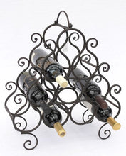 DanDiBo Scaffale Vino JC130060 in Metallo per 10 Bottiglie Porta Bottiglie 52cm Scaffale Bottiglie