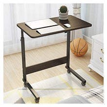 delle Famiglie di Sollevamento Regolabile Comodino Laptop Desk con Pulegge Mobile Comodino di Alta qualità Notebook Stand Tavolo Vassoio Scrivania Portatile FF (Color : A 80x50cm)