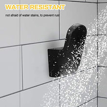 Bestcool 2 pezzi ganci per asciugamani, ganci per accappatoio per bagno Ganci per asciugamani da bagno in alluminio per bagno, cucina, camera da letto, hotel, nero (viti e ancoraggi inclusi)