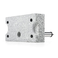blumfeldt Schirmherr 25HSQ - Supporto Ombrellone da Terrazza, Rettangolare, in Granito, 25 kg, Superficie 45 x 22 cm, Fusto in Acciaio Inox, Grigio Lucido