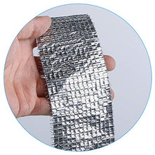 Geovne Rete Ombreggiante in Lamina di Alluminio Riflettente,Panno Ombreggiante per Esterni,Rete Telo Ombra Resistente ai Raggi UV,per Cortile,Tetto,Balcone,Ombreggiante al 99% (4x9m)