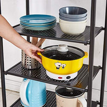 &ripiano di stoccaggio Scaffalature Multifunzione Home Living Room Cucina a Terra a 4 Strati con portarotolo Scaffale di Finitura