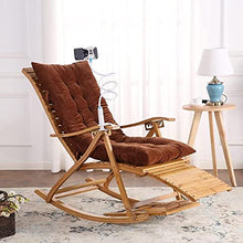 Bamboo Sedia a Dondolo Adulto Sedia per Adulti Sedia reclinabile Pieghevole Pranzo Pranzo Balcone Sedia Couch Lounge Sedia Easy Sedia Sedia Beach Sedia da Spiaggia Vecchio Man Pati