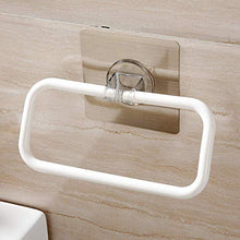 BALLYE Portasciugamani Aspirazione Portasciugamani per Bagno a Parete ABS per Doccia Utensili da Cucina 12,2 18 cm