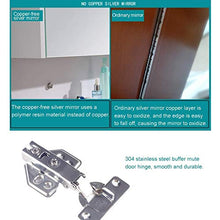 GJSN Nordic Style Modern Home Cabinetto Del Bagno, Armadi a Specchio in Legno Massello Bagno Camera da Letto Trucco Specchio da Bagno con Scaffale, a Parete (Colore: Brown, Dimensioni: 70 * 14 * 75 C