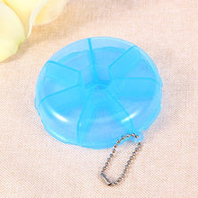 HEALLILY Portapillole settimanale Porta pastiglie Tascabile Contenitore Pillole Dispenser Pillole settimanale da Viaggio Portatile (Blu)