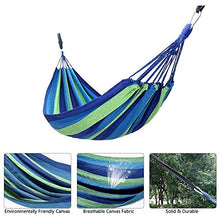 LHAHGLY - amaca da campeggio, 200 x 150 cm, in tela spessa e resistente, con capacità di carico di 204 kg, per patio, cortile, giardino, campeggio, spiaggia e viaggi con amache, supporti e accessori