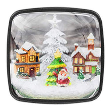 Christmas miniature with artificial snow and Santa Pomelli per Porta Set di 4 Pomelli per Mobili Manopole per Cassetti Cucina Armadio Vetro