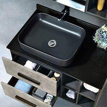 Set di Mobiletti Specchio e Lavabo Mobile da Bagno in Legno Multistrato per Il Bagno con Mobile da Bagno per Mobile da Bagno (Color : Black, Size : 50x80x55cm)