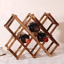 LHQ-HQ Legno Red Wine Rack 3/10 Supporto di Bottiglia titolari Monte Kitchen Bar mensola di Esposizione di Piegatura di Legno Wine Rack Bottiglia della Bevanda