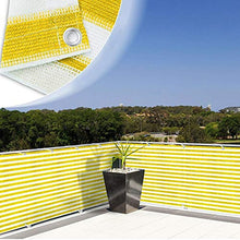 YUNSHAO Recinzione Copertura per Balcone Protezione della Privacy Schermo in Polyster Senza Viti Permeabile per Estate ed Inverno Opaco,90 x 500cm (Color : Red And White)
