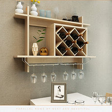 GZA Semplice in Stile Europeo Cremagliera Parete Appeso Vino Griglia/Creativo Parete Attrezzata Mensola Wine Rack (Color : Brown)