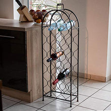 RM Design, portabottiglie per bottiglie di vino, per 26 bottiglie, colore: nero/marrone