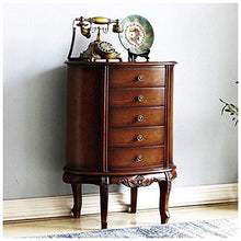 QJL_ANA Moderna semplicità Dresser con 5 cassetti Antico Bagagli Maniglie Classic Tall for Camera da Letto Soggiorno (58X40x81cm) Soggiorno Camera da Letto cassettiera