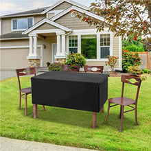 Copritavolo da giardino, impermeabile, per mobili da giardino, 213 x 132 x 74 cm, copertura antivento per tavolo da giardino, in tessuto Oxford resistente 210D, 270 x 180 x 89 cm