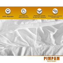 PimPam Factory Pack da 2 Coprimaterasso Impermeabile in Cotone 80x160 cm, Traspirante e Anti Acari, Coprimaterasso Anti Piaghe da Decubito, Coprimaterasso da Letto, Prodotto in Europa. Bianco