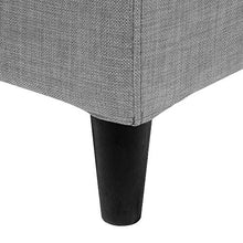 Beliani Fodera per Letto in Tessuto Grigio Chiaro Poliestere Lavabile 180 x 200 cm FITOU