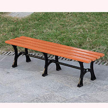 Panchine da terrazza per esterni da giardino, Panca in legno massello resistente alle intemperie e anticorrosione Panca in metallo rinforzata per adulti e bambini con 2-3 posti a sedere