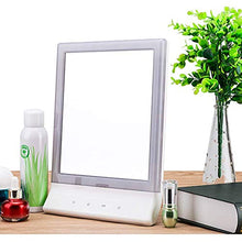HEZHANG Specchio per il Trucco a Led Specchio per il Desktop Pieghevole Pieghevole Portatile Principessa Specchio Di Trucco Di Bellezza con Luce Di Riempimento Leero