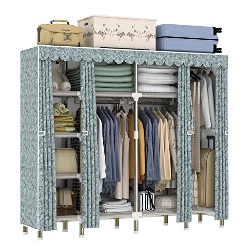 Xiao Jian- Armadio Panno Armadio Armadio Doppio Montaggio Combinazione Dormitorio Armadi Armadio Multifunzionale Semplice Armadio Armadio (Colore : A)