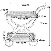 Carrello del carrello dell'esposizione di stoccaggio di scaffale del supporto del fiore del ferro del vassoio di legno solido