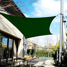 JYYnet Vela Ombreggiante, Vela Parasole Rettangolare Tenda a Vela Impermeabile Protezione Raggi UV Vela Tenda per Giardino Terrazza Campeggio (3×4m, Verde Scuro)