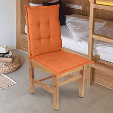GEFUHONG - Cuscino per sedia a sdraio da giardino, morbido, resistente e confortevole, per esterni, per sedie a sdraio, sedie da giardino, sedie a sdraio (grigio) (arancione)