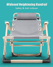 Sywlwxkq Sedia Oversize a gravità Zero per Persone Pesanti Pieghevole Regolabile Sun Lounge Reclinabile Patio Giardino Supporta 200 kg Grigio