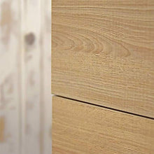 Mobili VARMA 80 cm | Finitura Rovere Hawaii | Maniglie Nere | 80 x 64 x 46 cm Mobile con 2 cassetti + lavabo in Ceramica