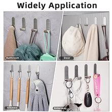 Vista Ganci Adesivi Bagno in Acciaio Inox 4 Pezzi Ganci Asciugamani Bagno Nero Autoadesivi Ganci Appendiabiti Attaccapanni Muro Appendi Accappatoio, Set Asciugamani Bagno Accessori Cucina, Bagno