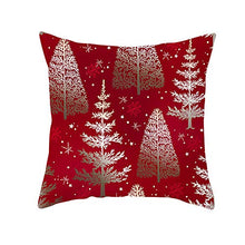 Federe Cuscini Divano 45X45,Fodere Per Cuscini Con Stampa Di Motivi Natalizi Rossi, Fodere Per Cuscini Lombari Per Divano Da Soggiorno Per Ufficio, Decorazioni Per La Casa, Set Di 4 Articoli, Rosso E